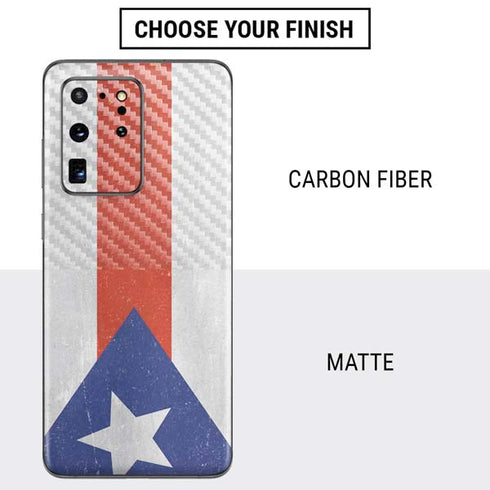 Puerto Rico Flag Distressed Galaxy S20 Ultra 5G Skin